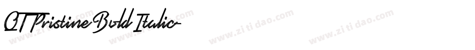 QTPristine Bold Italic字体转换